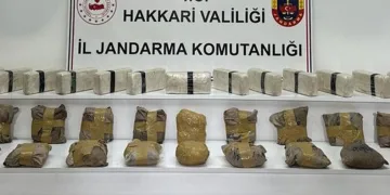 Hakkari’de 56 kilo uyuşturucu ele geçirildi