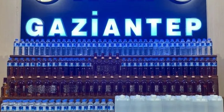 Gaziantep’te sahte alkol operasyonu