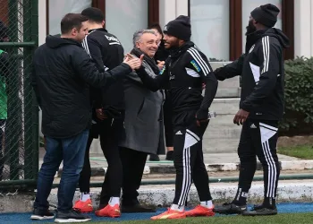 Beşiktaş’ta Kasımpaşa maçı hazırlıklarını Başkan Çebi de takip etti