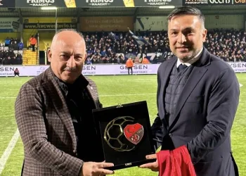 TFF Başkanı Büyükekşi ve beraberindeki heyet, Westerlo – Genk maçını izledi
