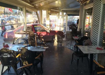 Yozgat’ta otomobil kafeye daldı