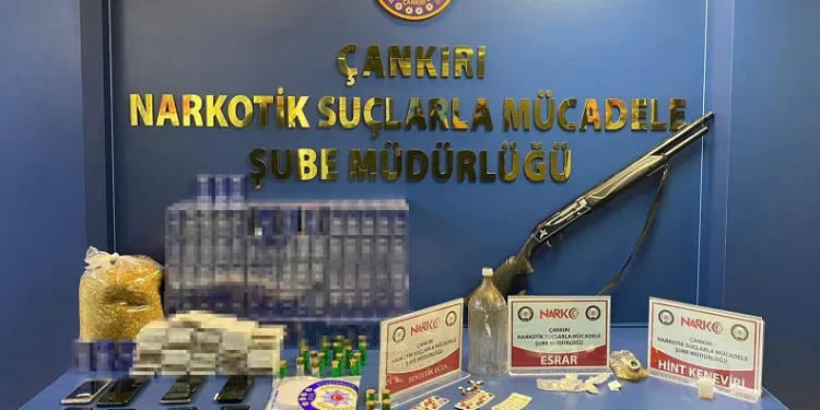Çankırı’da uyuşturucu operasyonu: 10 gözaltı