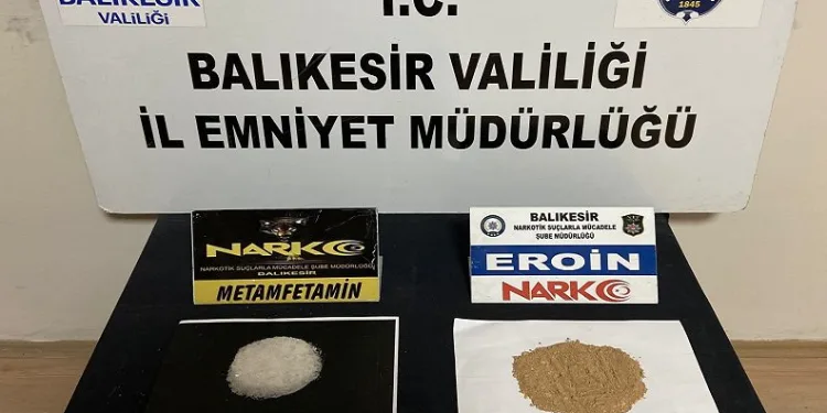 Balıkesir polisinden uyuşturucu operasyonu
