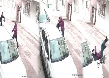 Bursa’da ilginç motosiklet kazası