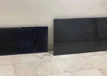 Kapalı otele girerek televizyon çaldılar