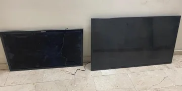 Kapalı otele girerek televizyon çaldılar