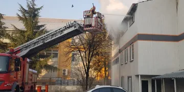 İnegöl’de İlçe Tarım ve Orman Müdürlüğü binasında yangın
