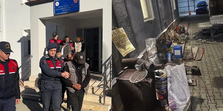 Jandarma hırsızlık yapan çeteyi kıskıvrak yakaladı
