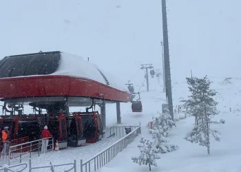 Erciyes’te kar sevinci
