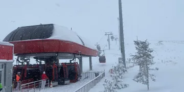 Erciyes’te kar sevinci