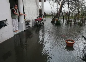 Manisa’da bazı evleri su bastı