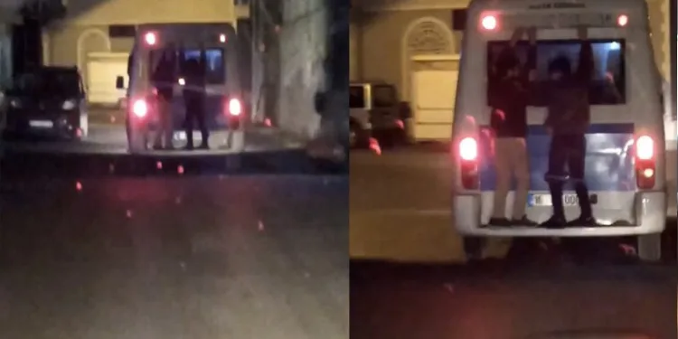 Bursa’da çocukların tehlikeli yolculuğu