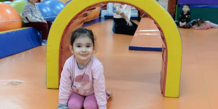 Miniklerden cimnastik kursuna yoğun ilgi