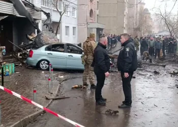 Ukrayna’da helikopter düştü: İçişleri Bakanı hayatını kaybetti