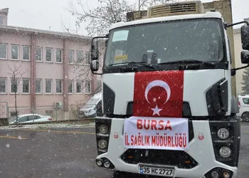 Deprem bölgesine tıbbi malzeme desteği