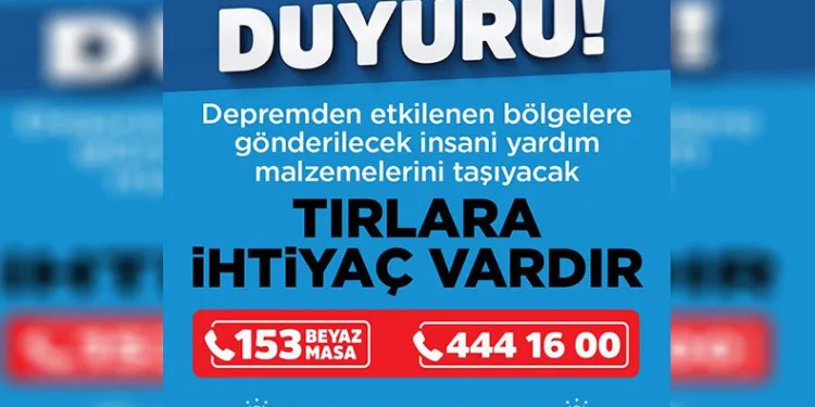 Tır sahiplerinin dikkatine!
