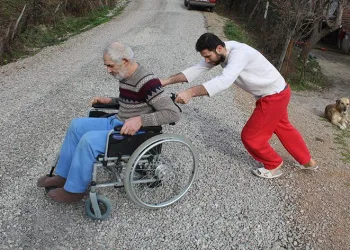 Engelli vatandaşın yolla imtihanı