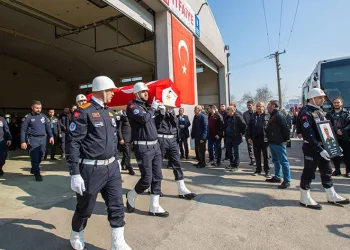 Bursa itfaiyesinde hüzünlü veda