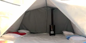 Deprem bölgesine özel çadırlar hazırlandı