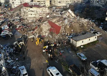 Kahramanmaraş’ta yıkım havadan görüntülendi