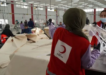 Kızılay’ın AFAD için çadır üretimi sürüyor