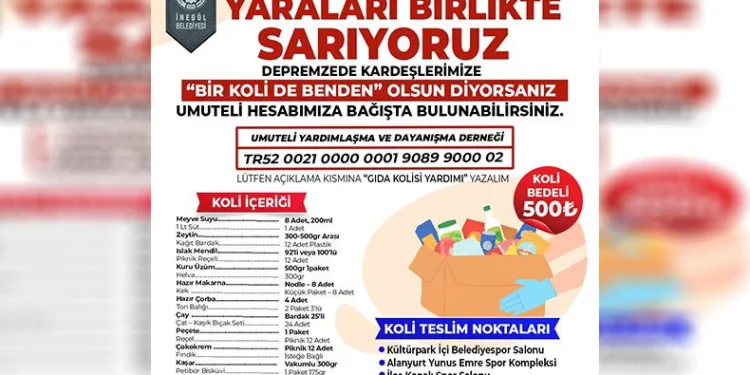 “Bir koli de benden”