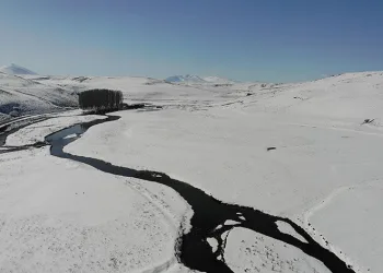 Kars Çayı’nda görsel şölen