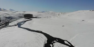 Kars Çayı’nda görsel şölen