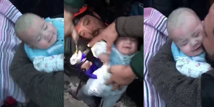 4 aylık bebek sağ çıkarıldı