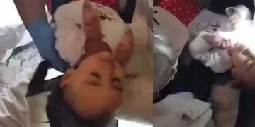 Enkazda ağlayınca fark edilmiş