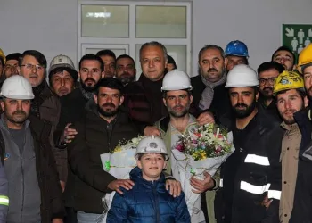 Amasyalı 110 madenci evine döndü