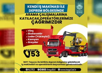 İş makinası sahiplerine yardım çağrısı