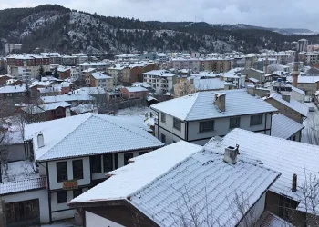 Kastamonu’da kar yağışı etkili oldu