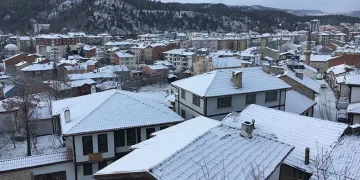 Kastamonu’da kar yağışı etkili oldu