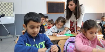 Konteyner kentte ilk ders zili