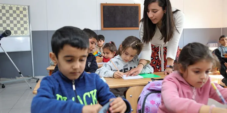 Konteyner kentte ilk ders zili