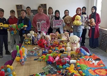 Harmancık’taki oyuncaklar deprem bölgesine