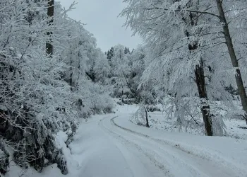 Kazdağları’nın zirveleri beyaz örtüye büründü