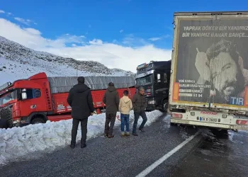 Kontrolden çıkan tır, kamyonla çarpıştı
