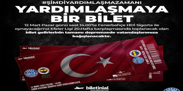 Arkas Spor, Fenerbahçe maçının geliri depremzedelere