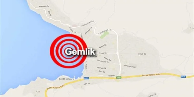 Gemlik’te 2,5 şiddetindeki deprem korkuttu