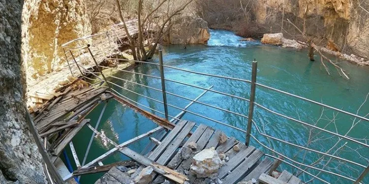 Tohma Kanyonu ziyarete kapatıldı