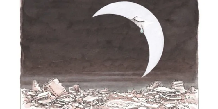 Yunan gazetesinden deprem karikatürü