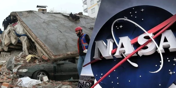 NASA’dan deprem hasarını gösteren harita