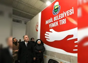 İnegöl’den deprem bölgesine yemek tırı
