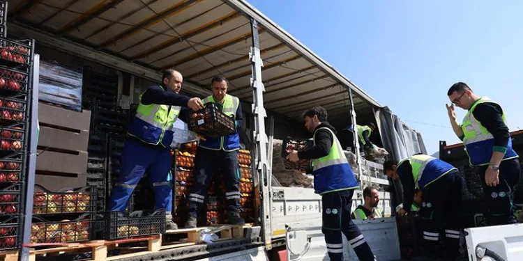 Depremzedenin meyve-sebzesi Bursa’dan