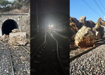 Tren rayların onarım çalışmalarına devam