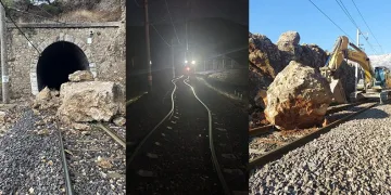 Tren rayların onarım çalışmalarına devam