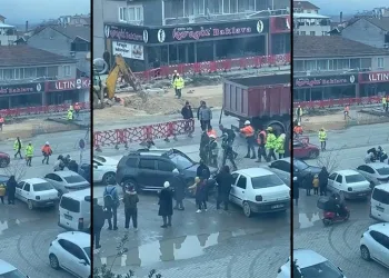 Bursa’da husumetli sürücüler tekme tokat kavga etti