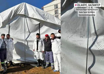 Madenciler kaldıkları çadıra not yazarak ayrıldılar